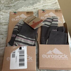 EUROSOCKS KIDS SUPER LIGHT SKI SOCKS SZ SMALL 9-11 toddlers new bundle or 2 NEW